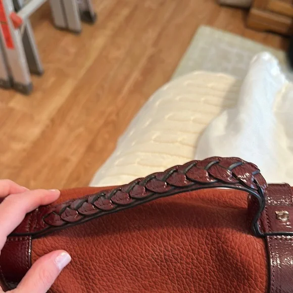 Mulberry Alexa bag - Rust and Gold Leather Satchel with Versatile Straps - Picture 5 of 15